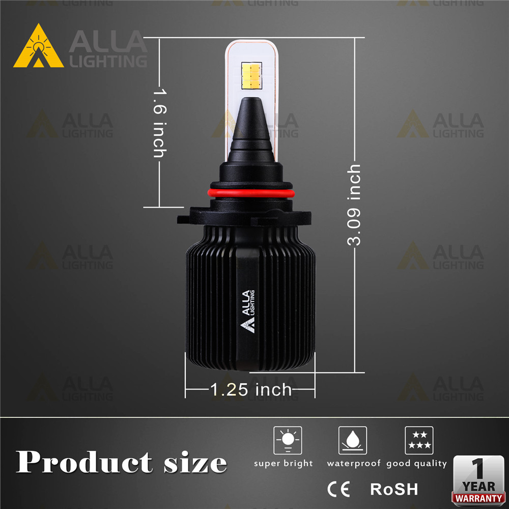 Dual Color 9006/HB4 LED Headlight Bulbs, 3000K+6500K Yellow+White  Switchback 150W 30000LM High Beam or Low Beam or Fog Lights